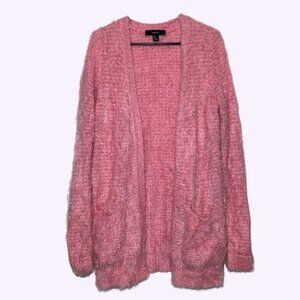 forever 21 cozy baby pink cardigan 🩷 size medium